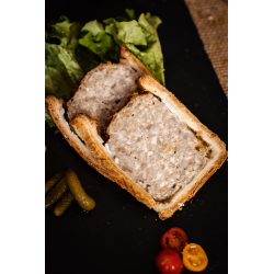 Pâté en croûte en 2 tranches (+/- 250g)