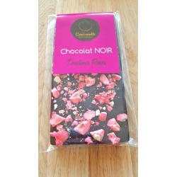 Tablette noir pralines roses 100 g