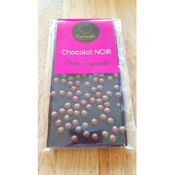 Tablette noir perles craquantes 100 g